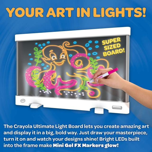 クレヨラ (Crayola) ライトアップ 照明ランプお美術家ゲーム盤 可塑性物質 光る LEDともし火 手あそび 747245 定まり品