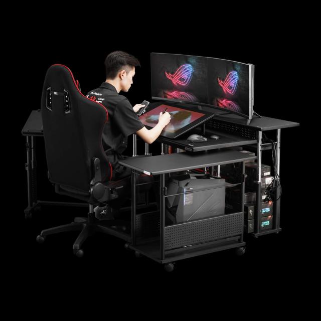 Bauhutte( バウヒュッテ ) エクステンションデスク 昇降式 モニター台 ディスプレイ スタンド ( 幅 120 × 奥行 25 cm 高さ 59~80 cm ) の通販は