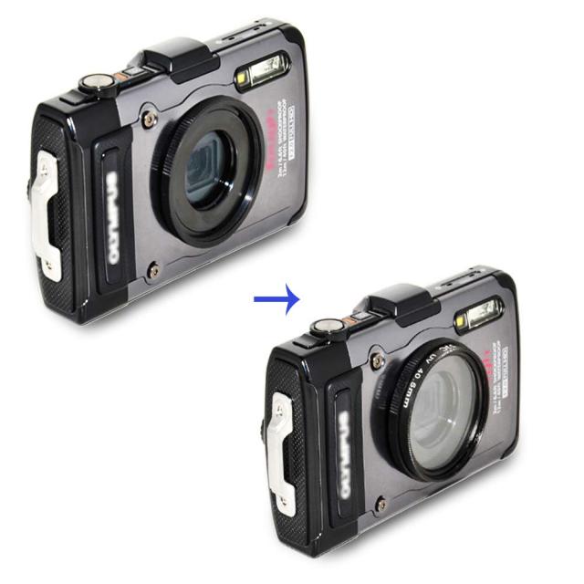 JJC フィルターアダプター オリンパス Olympus Tough TG-7 TG-6 TG-5