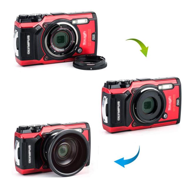 JJC フィルターアダプター オリンパス Olympus Tough TG-7 TG-6 TG-5