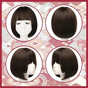 Amazon.co.jp: ウィッグ ボブ ショート 姫カット フルウィッグ