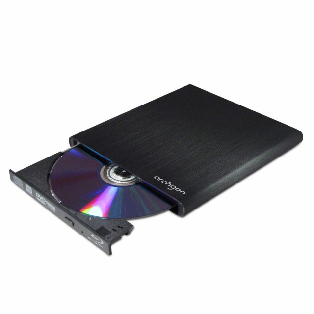 Archgon USB 3.1外付けCD/DVD/Blu-ray/UHDドライブUltra HD 4K コンテンツ BD 再生対応 ブルーレイ アルミ製筐体 ポータブル 保護ケースの通販は