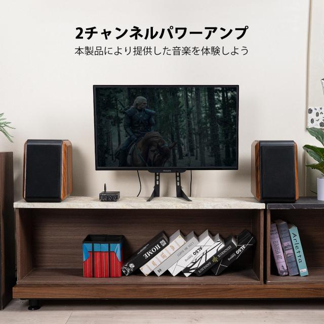 Fosi Audio BT20A Bluetooth 5.0 パワーアンプ 2.0CH ステレオ オーディオアンプ 100W*2 TPA3116 レシーバー 2チャンネル ミニ Hi-Fi ク