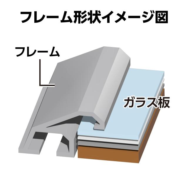 ハクバ 【Amazon.co.jp限定】HAKUBA アルミ 額縁 AG-02 A4サイズ シルバー 10枚セット [まとめ買いセット] AMZFAG2SV10A4 前面ガラス板_7