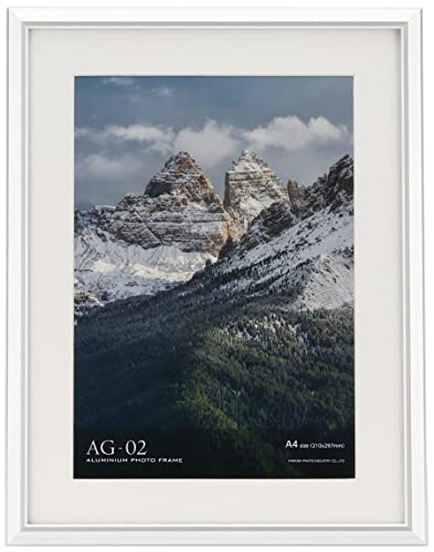 ハクバ 【Amazon.co.jp限定】HAKUBA アルミ 額縁 AG-02 A4サイズ シルバー 10枚セット [まとめ買いセット] AMZFAG2SV10A4 前面ガラス板_8