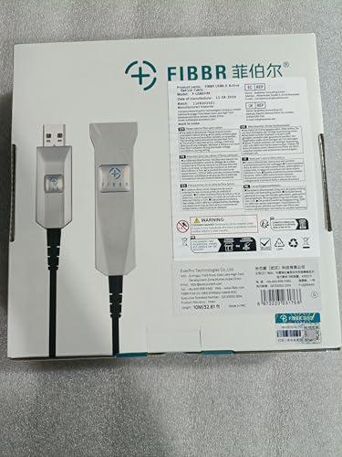 FIBBRアクティブ USB 3.0 光ファイバーケーブル 50M Type-A オス-メス