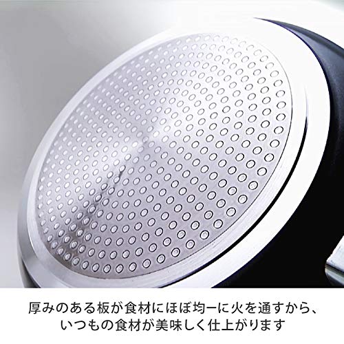Flavor Stone(フレーバーストーン) 鍋フライパン4点セット レッド IH対応 直径24cm 鍋 フライパンセット【国内正規品】_2