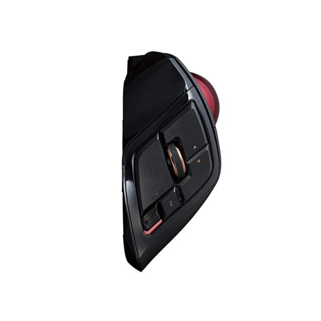 エレコム トラックボールマウス/人差指/8ボタン/有線/無線/Bluetooth/ブラック_1