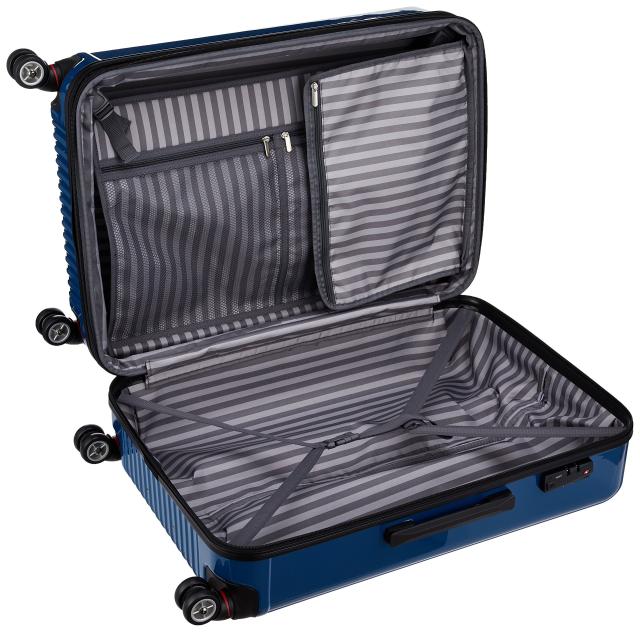 [エース] スーツケース キャリーケース キャリーバッグ 大容量 lサイズ 7-10泊 83L/93L(拡張時) クレスタ No.06318 67 cm 4.8kg ブルー