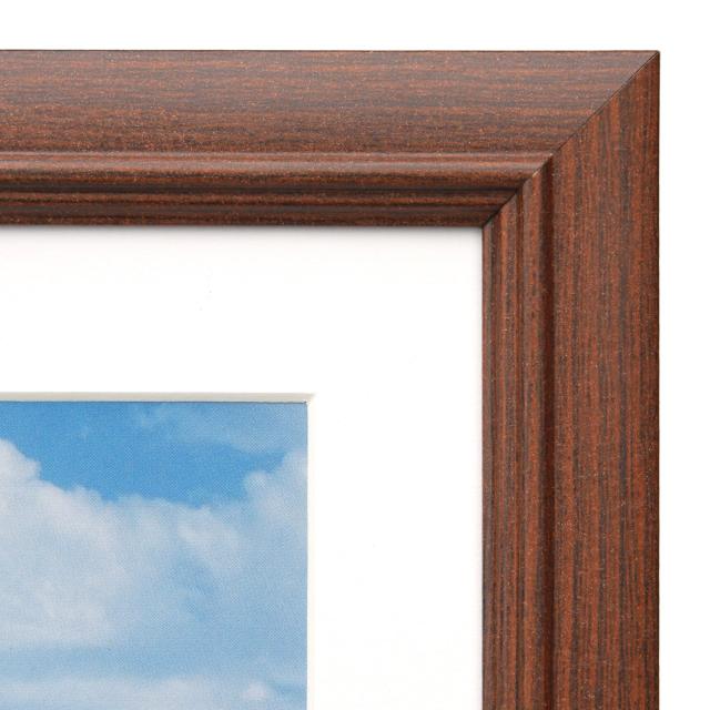 ハクバ 【Amazon.co.jp限定】HAKUBA 木製額縁 5枚セット FW-04 A3サイズ ブラウン [まとめ買いセット] AMZFW4-BW5A3 ガラス板 吊り紐付きの通販は