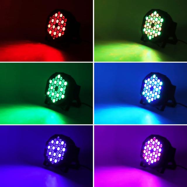 U`King ステージライト 36個LED 舞台照明 リモコン付き ディスコライト