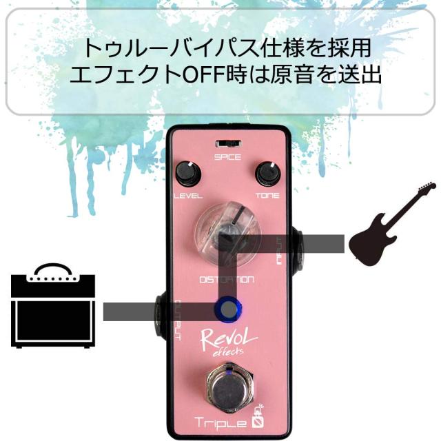 Revol effects レヴォルエフェクツ エフェクター ディストーション Triple D EDS-03