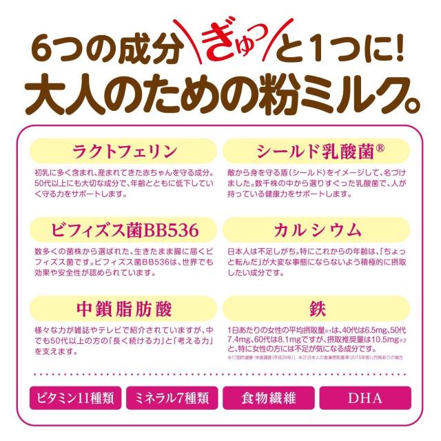 森永乳業 大人のための粉ミルク ミルク生活 300g × 6缶_3