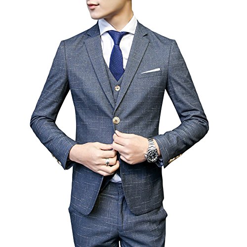 CEEN] スリーピース メンズ 2つボタン スーツ オシャレ スタイリッシュ