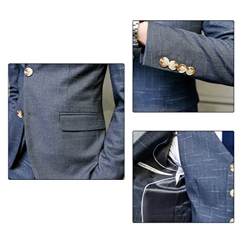 CEEN] スリーピース メンズ 2つボタン スーツ オシャレ スタイリッシュ