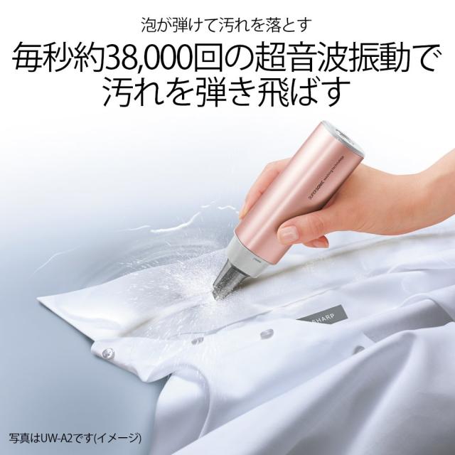 シャープ SHARP 超音波ウォッシャー (通常タイプ USB防水対応) ピンク