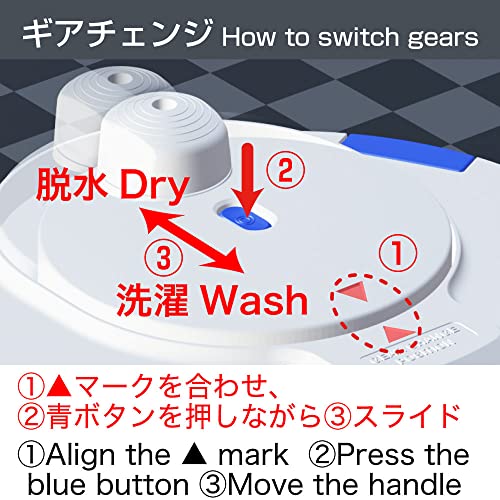 セントアーク(CENTARC) 電気のいらないドラム洗濯機 ハンドウォッシュスピナー 小型洗濯機 手動洗濯機 バケツ洗濯機 ポータブル洗濯機 脱_4