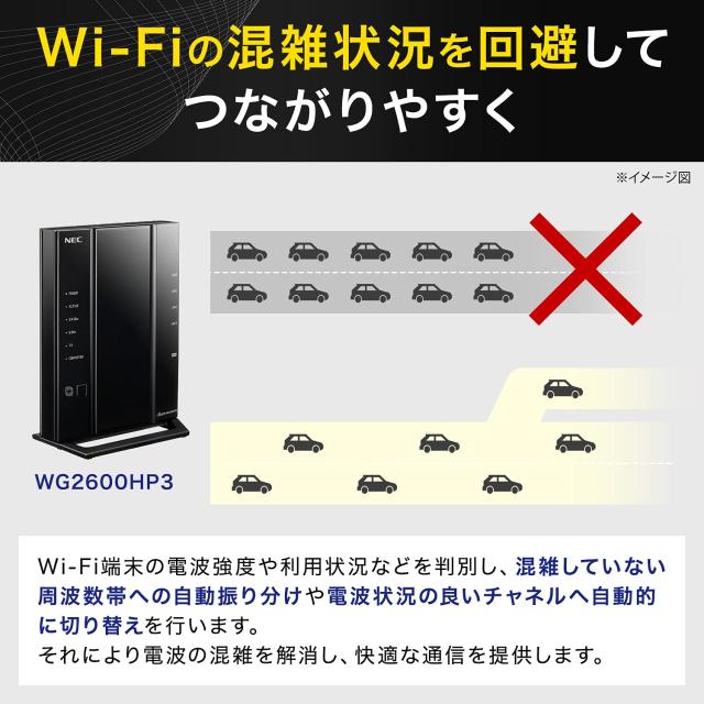 NEC PA-WG2600HP3 無線ルーター NEC 無線LANルーター dual band Wi-Fi5 (11ac) &frasl; WG2600HP3 Aterm