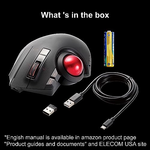 エレコム マウス 有線/ワイヤレス/Bluetooth トラックボール親指 8