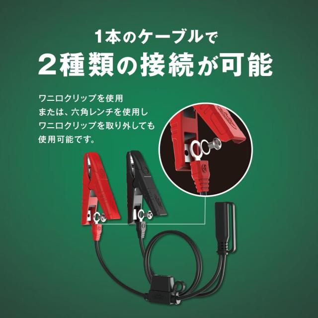 【限定モデル】 バッテリーテンダー800＋車両ケーブル スーパーナット ハーレー対応 Deltran Battery Tender フロート充電機能でフル充電