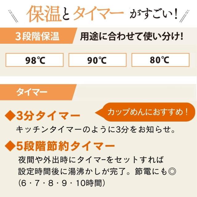 【Amazon.co.jp限定】 象印マホービン(ZOJIRUSHI) 電気ポット 大容量 5.0L 標準タイプ 3段階保温設定 タイマー機能 省エネ設計 グレー CDの通販は