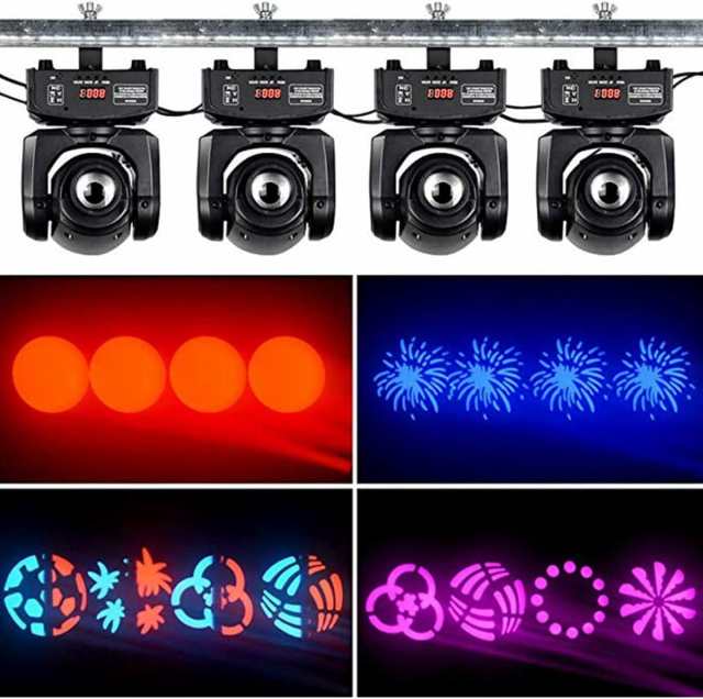 BETOPPER 舞台照明 ステージライト LED 回転 8色 ムービングライト 9/11チャンネル DMX512 /サウンドアクティベートDJ  Party Light for/の通販はau PAY マーケット - おもむろストア | au PAY マーケット－通販サイト