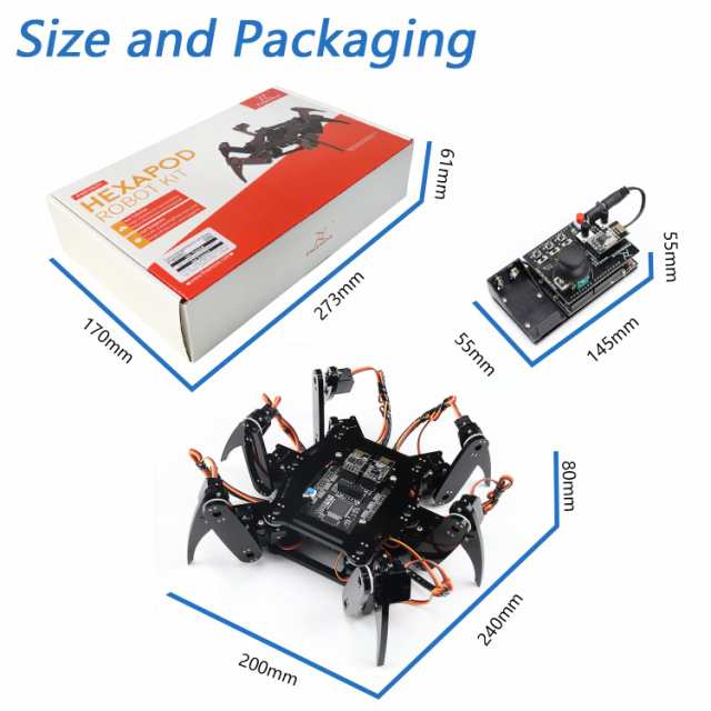 Freenove リモート付きヘキサポッドロボットキット（Arduino IDEと互換性があります）、アプリのリモコン、ウォーキングクロールツイストの通販はau  PAY マーケット - みんなのSHOP | au PAY マーケット－通販サイト