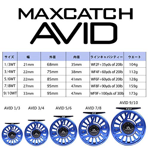 M MAXIMUMCATCH MaxcatchフライリールMidアーバ CNC加工アルミ製左右手