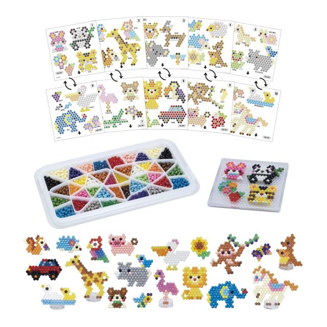 エポック(EPOCH) ポリ塩化ビニル アクアビーズ 別売り ビーズセット 【8000ビーズコンテナどうぶついっぱいセット】 AQ-291