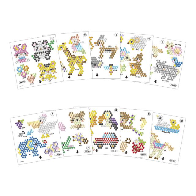 エポック(EPOCH) ポリ塩化ビニル アクアビーズ 別売り ビーズセット 【8000ビーズコンテナどうぶついっぱいセット】 AQ-291