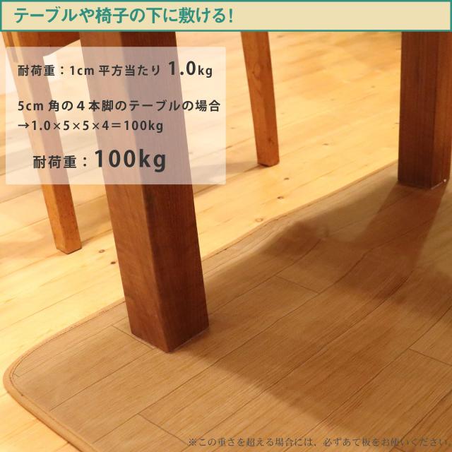 ライフジョイ ホットマット フローリング調 ブラウン 120cm×45cm 防水 木目調 FM121_5
