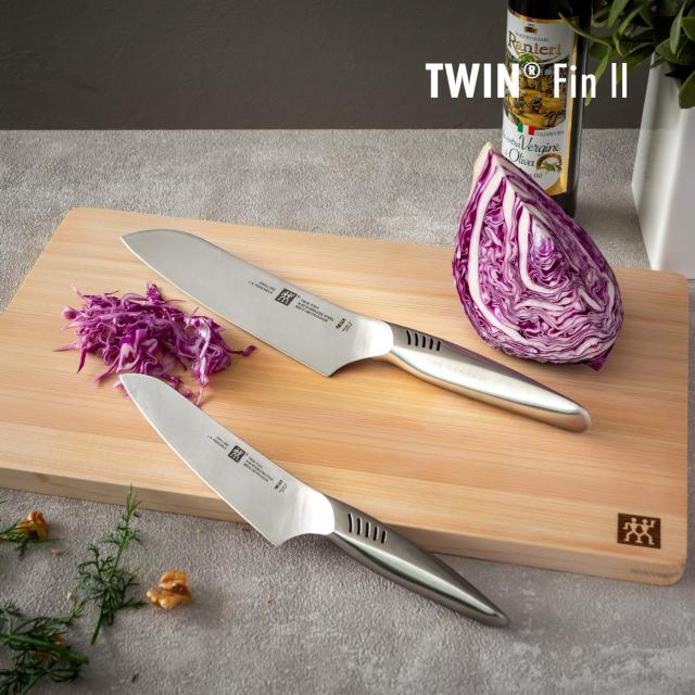 Zwilling ツヴィリング 「 ツインフィン 2 マルチパーパス/ペティ 2pcsセット 日本製」 三徳 包丁 ギフト オールステンレス 食洗機対応_1