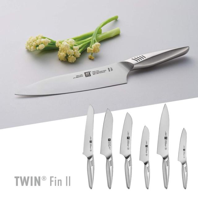 Zwilling ツヴィリング 「 ツインフィン 2 マルチパーパスナイフ 180mm 日本製 」 三徳 包丁 オールステンレス 食洗機対応 岐阜県関市製