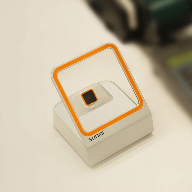 Sumeber 自動バーコードスキャナ無指向性ハイスピードCCDデスクトップQRミニバーコードリーダーハンズフリーモバイル支払いのための2M USの通販は