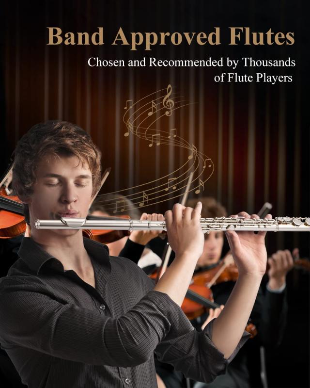 Eastar フルート 銀メッキ 16穴 リングキー Eメカ付き オフセット