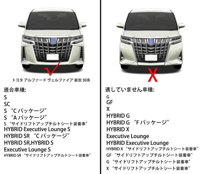 RUIQ トヨタ アルファード 新型 30系 S SR SC 専用 外装 クローム