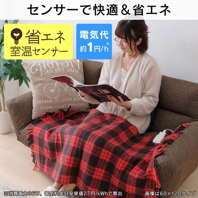 アイリスオーヤマ 電気毛布 敷き 洗える 80×120cm ダニ退治 シングル キャンプ 節電 省エネ 室温センサー機能 スライド温度調整 敷き毛_1