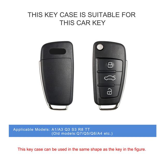 OATSBASF アウディ キーケース AUDI 専用 スマートキーケース 高級 TPU 汚れ 滑り傷 防止 A1 A3 Q2 Q3 R8 S3 S6 TT 専用 スタイリッシュ_5