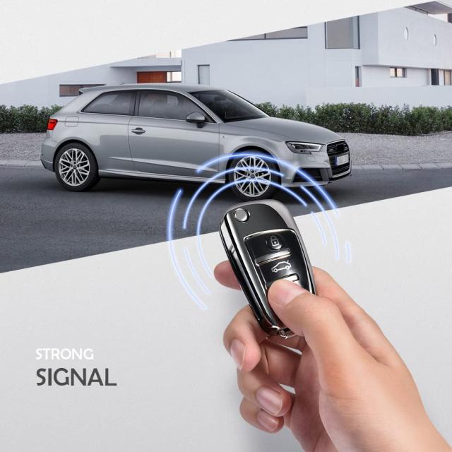 OATSBASF アウディ キーケース AUDI 専用 スマートキーケース 高級 TPU 汚れ 滑り傷 防止 A1 A3 Q2 Q3 R8 S3 S6 TT 専用 スタイリッシュ_6