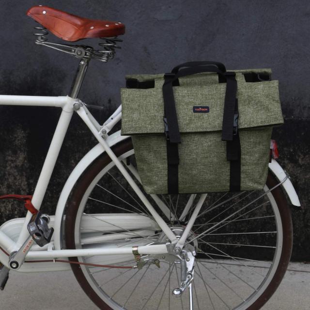 TOURBON 自転車バッグ パニエバッグ リアバッグ バイク用 大容量