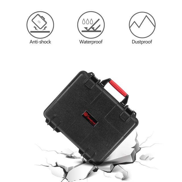 Smatree Hero11/10/9/8/7/6/5/4/3/3+/2/1/max用防水ハードケース 、DJI Osmo Actionにも対応 カメラ3台同時収納可能 11.7リットル 大容量