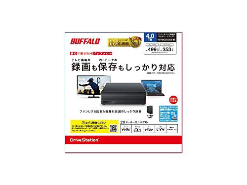 バッファロー HD-NRLD4.0U3-BA 4TB 外付けハードディスクドライブ スタンダードモデル ブラックの通販はau PAY マーケット -  onlinestoreS au PAY マーケット店 | au PAY マーケット－通販サイト