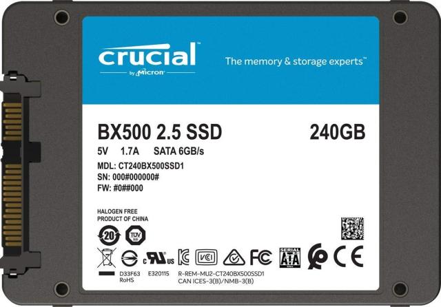 Crucial クルーシャル SSD 240GB BX500 SATA3 内蔵2.5インチ 7mm CT240BX500SSD1【3年保証】 [並行輸入品]_1