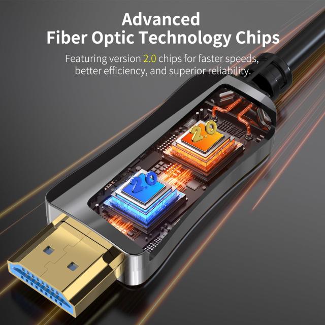 ATZEBE 光ファイバーHDMI ケーブル 30m 4K 60Hz対応 18gbps超高速伝送 4K HDR Ultra HD YUV4:4:4 HDCP 2.2 ARC ク機能2m 5m 10m 15m 20m