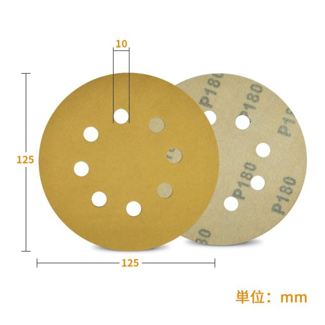マジック式サンドペーパーφ125mm P180 10箱1000枚 サンドペーパー 