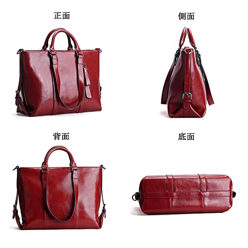 krison] ビジネスバッグ トートバッグ 牛革 大容量 A4サイズ