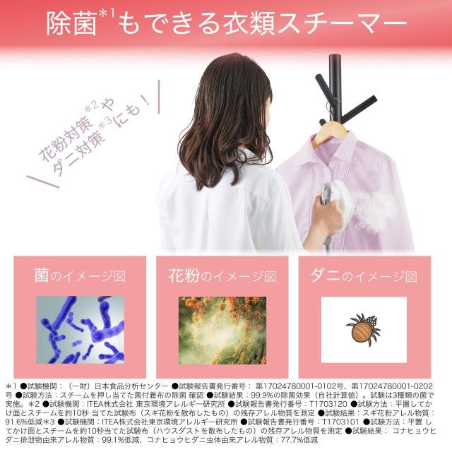 日立 衣類スチーマー スチームアイロン ワンプッシュ連続スチーム 3段階温度切替 持ちやすいハンドル ブラシ付き CSI-RX2 W ホワイト_1
