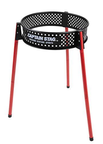 キャプテンスタッグ(CAPTAIN STAG) 丸焼きコンロ 食べ物屋 かがり火台 噴煙相応う ボンネット付き添い人 1台3役 アメリカン イージーグリル typeI