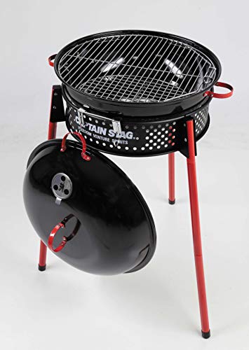 キャプテンスタッグ(CAPTAIN STAG) 丸焼きコンロ 食べ物屋 かがり火台 噴煙相応う ボンネット付き添い人 1台3役 アメリカン イージーグリル typeI