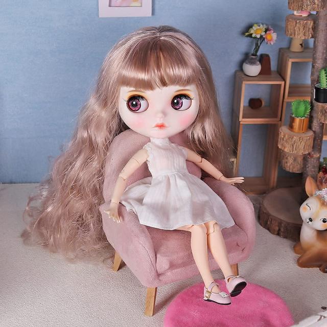 Sunnyによって設計されたICY Fortune Days人形ドール、可動ボディ、マット肌，カスタム練習用、ひな祭りの贈り物、 4種類の瞳孔の色+手塗_1